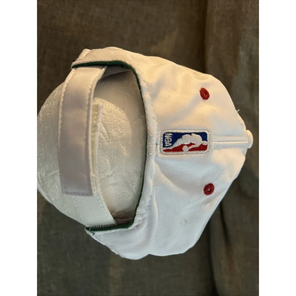 Adidas NBA Bucks Milwaukee Bucks Hat Adjustable Cap White Big Logo